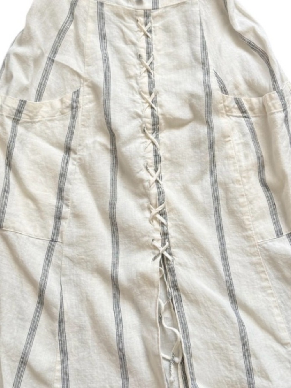 Reformation Cream Striped Top 0 - Picture 4 of 9